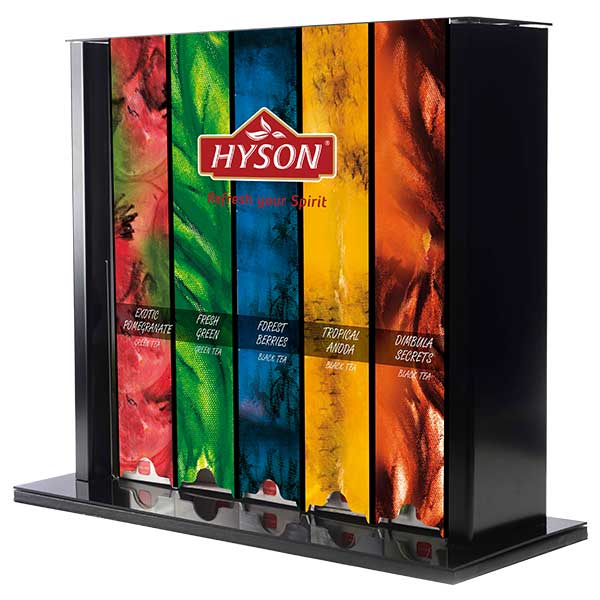 Teas are packaged in vibrantly colourful, innovative and attractive packs which are unique to our range of products.