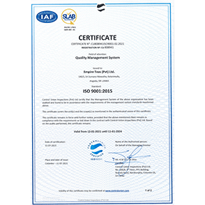 ISO 9001 Certificate Empire Teas