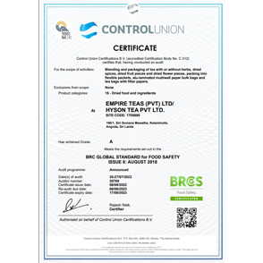 BRC Certificate 2022