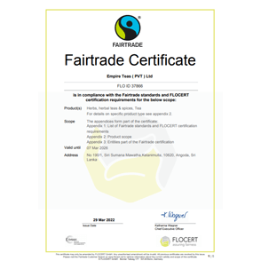 Fair Trade Certificate