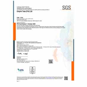 IFS food Certificate 2023